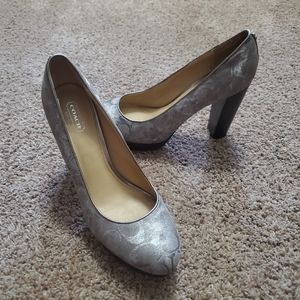 Coach Silver Heels for women
